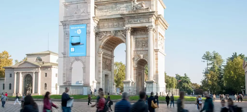 LedWall esterno Arco della pace