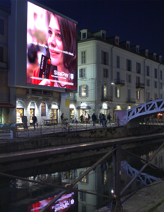 LedWall da esterno Naviglio Milano